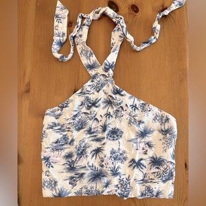 Abercrombie two piece linen halter and skirt set